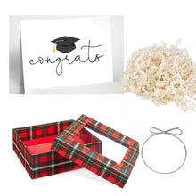 Load image into Gallery viewer, Plaid Gift Box Ready to Give or Send! Optional Add $50 Visa & Personalized Card. Wallet Sold Separately