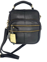 Load image into Gallery viewer, Leather Crossbody Travel Bag - Small