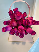 Load image into Gallery viewer, 2 Dozen Wooden Roses in a Pink Purse. Restock Coming Soon.