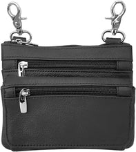 Load image into Gallery viewer, Leather Convertible Crossbody & Belt-Loop Travel Purse -Top Seller