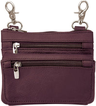 Load image into Gallery viewer, Leather Convertible Crossbody & Belt-Loop Travel Purse -Top Seller