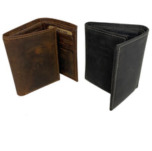 Load image into Gallery viewer, Premium Leather Tri Fold RFID Wallet