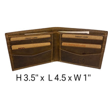 Load image into Gallery viewer, Premium Leather Bi Fold RFID Wallet