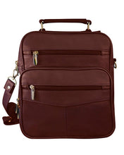 Load image into Gallery viewer, Leather Crossbody Travel Bag - Large