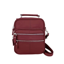 Load image into Gallery viewer, Leather Crossbody Travel Bag - Small