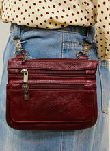 Load image into Gallery viewer, Leather Convertible Crossbody & Belt-Loop Travel Purse -Top Seller