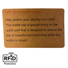 Load image into Gallery viewer, Bi Fold RFID Premium Cowhide Leather Wallet Flip Up
