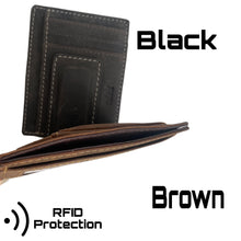 Load image into Gallery viewer, RFID Premium Cowhide Leather Magnetic Money
