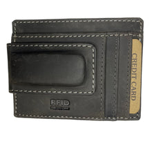 Load image into Gallery viewer, Premium Leather Magnetic RFID Money Clip

