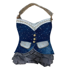 Load image into Gallery viewer, Dress Shaped Bling Purse -Sparkling Statement Handbag
