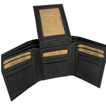 Load image into Gallery viewer, Premium Leather Tri Fold RFID Wallet
