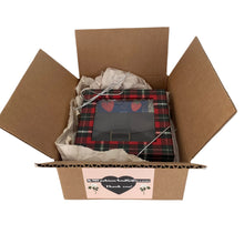 Load image into Gallery viewer, Plaid Gift Box Ready to Give or Send!  Optional Add $50 Visa &amp; Personalized Card.  Wallet Sold Separately
