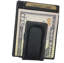 Load image into Gallery viewer, Premium Leather Magnetic RFID Money Clip
