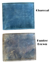 Load image into Gallery viewer, Bi Fold RFID Premium Cowhide Leather Wallet Center Flip
