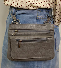 Load image into Gallery viewer, Leather Convertible Crossbody &amp; Belt-Loop Travel Purse -Top Seller
