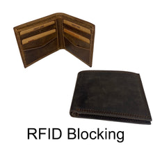 Load image into Gallery viewer, Premium Leather Bi Fold RFID Wallet
