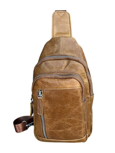 Leather Crossbody Sling Bag